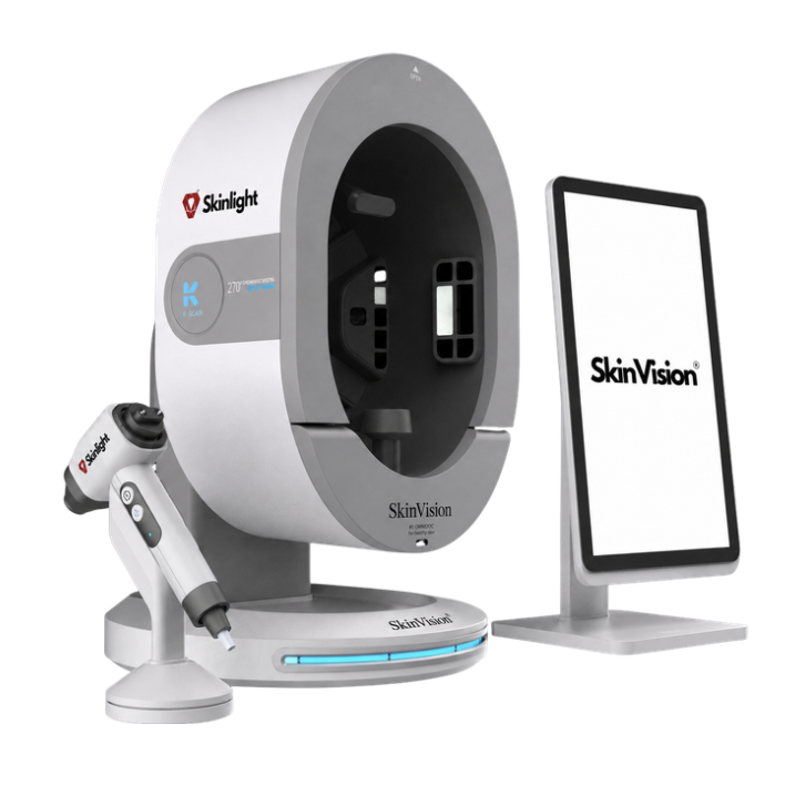 Wielospektralna analiza skóry twarzy — urządzenie SkinVision DUO